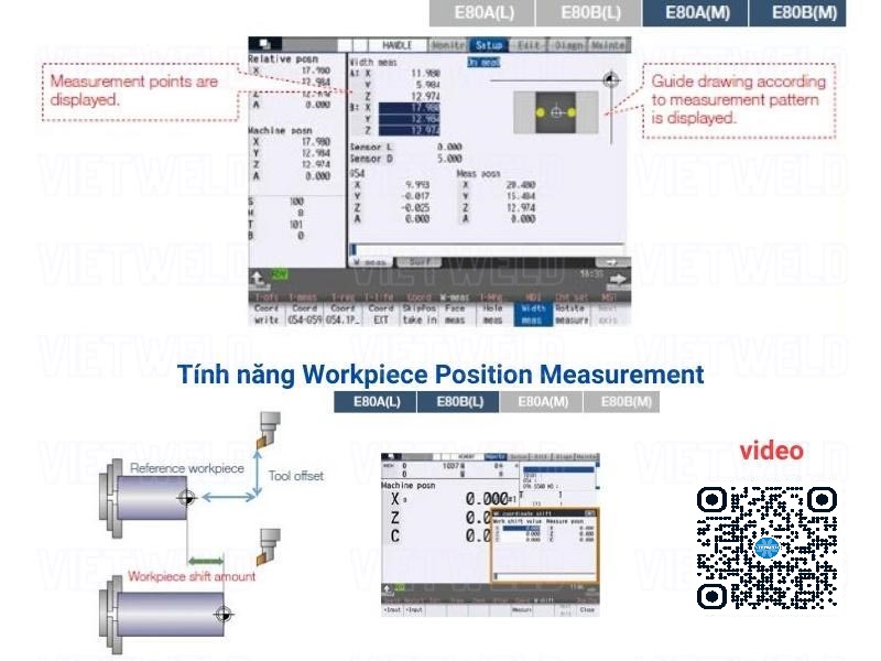 workpiece position measurement